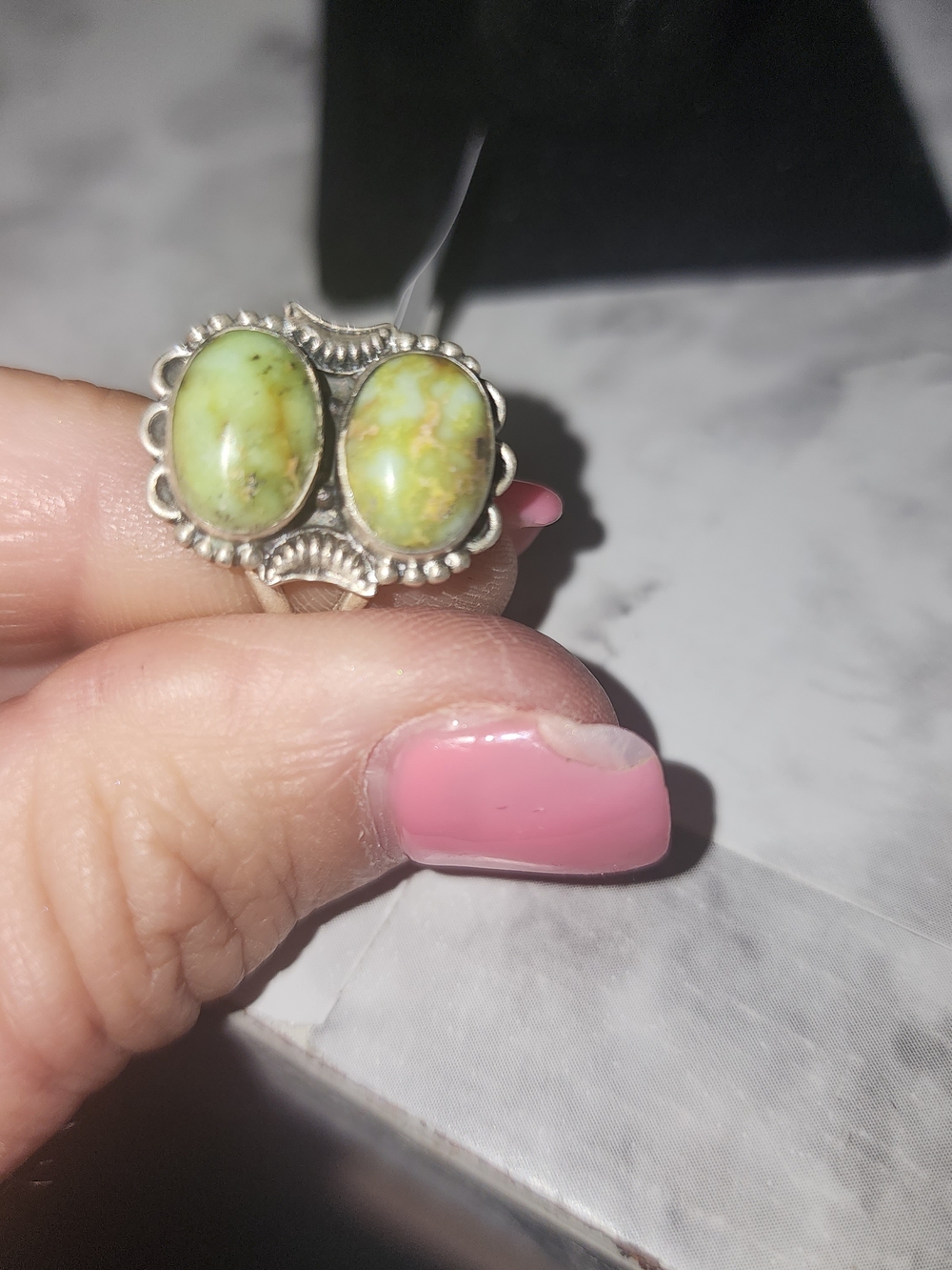 Sterling Silver & Palamino Turquoise Ring - Picture 2 of 3
